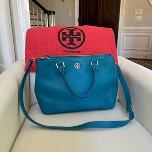 Tory Burch Leather Satchel Tote